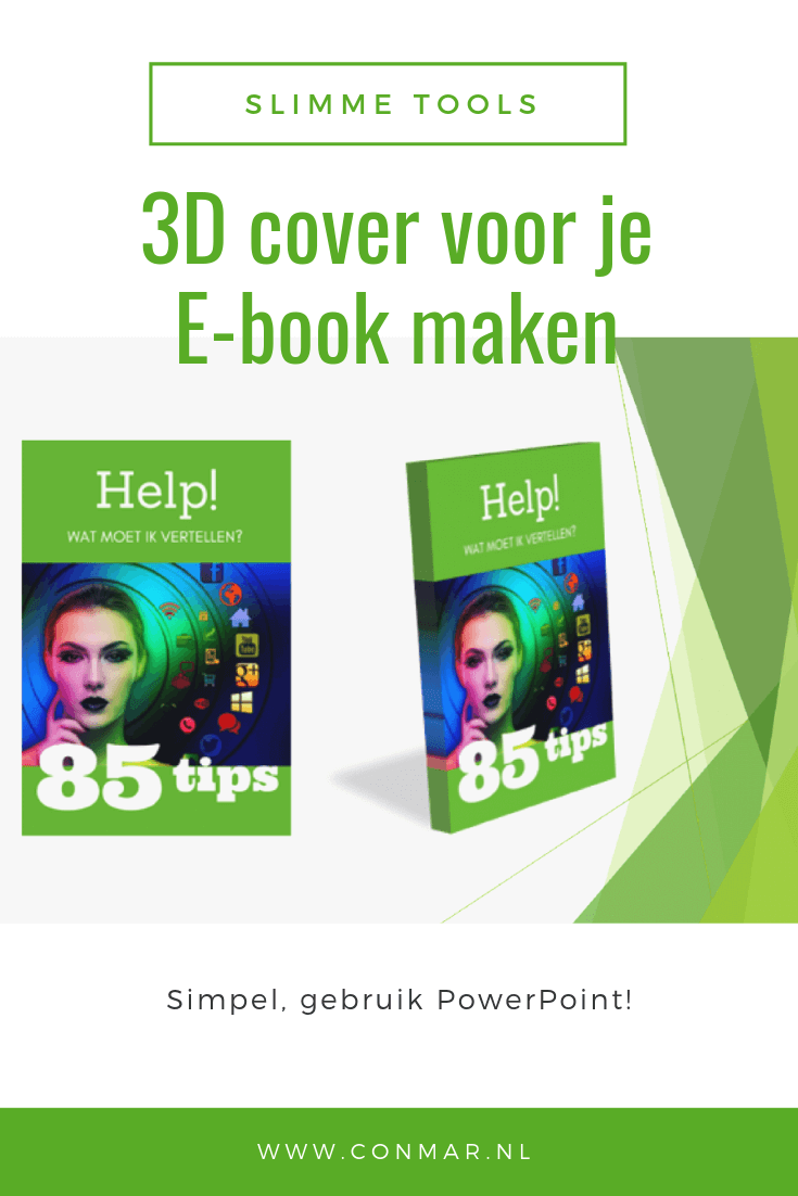 Maak met behulp van PowerPoint snel en eenvoudig een 3D cover voor je e-book